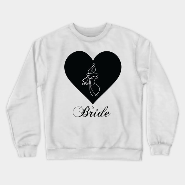 Bride to Be Bachelorette Party. Newly Weds. Crewneck Sweatshirt by Space Sense Design Studio